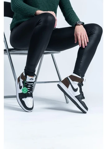 КРОССОВКИ ЖЕНСКИЕ NIKE AIR JORDAN 1 RETRO TWO DARK MOCHA 2 НАЙК АИР ДЖОРДАН No Brand белые демисезоны (367177898)
