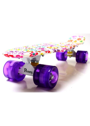 Пенни борд "Violet Flowers" (светящиеся колёса) - 1655323483 Penny (340911474)
