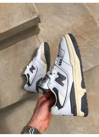 Білі Осінні кросівки чоловічі new balance 550 aime leon dore white navy нью беланс 550 No Brand