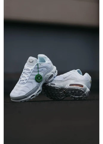 Білі літні кросівки nike air max tn full white найк аір макс тн плюс No Brand