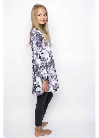 Светло-серое платье maia, р.146, светло-серый с принтом Huppa (352164725)