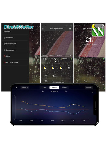 Метеостанція DirektWetter WD2000 Silver (WD2000) Technoline (315937519)