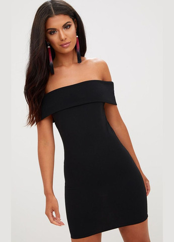 Черное повседневный платье черный PrettyLittleThing однотонное