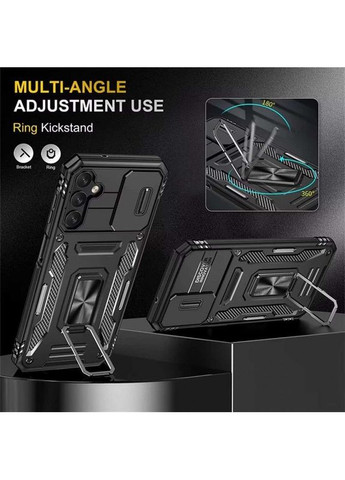 Ударостійкий чохол Camshield Army Ring для Samsung Galaxy S24+ Чорний Epik (372499481)