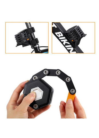 Замок для велосипеда 0705045 3 ключа на раму надежный велосипедный 0,85 m 10шт West Biking (336198083)