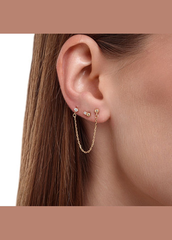 Сережки Золоте тріо Minimal (338796155)