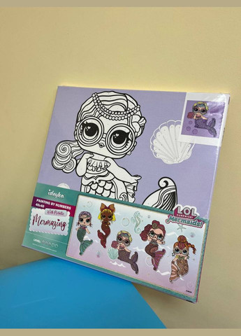 Картина по номерам L.O.L. Surprise! Mermaids Miss Sea" KHO6263, IDEYKA (333701204)