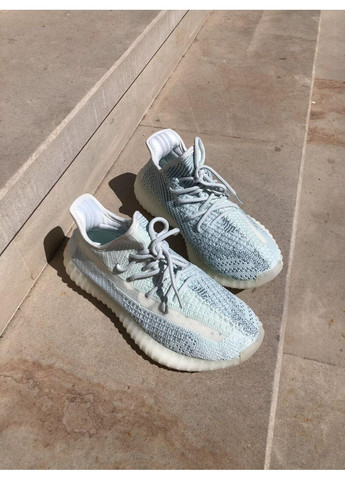 КРОССОВКИ ЖЕНСКИЕ ADIDAS YEEZY BOOST 350 V2, CLOUD WHITE REFLECTIVE АДИДАС ИЗИ БУСТ No Brand мятные демисезоны (368861679)