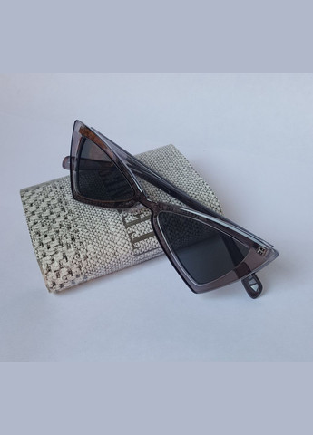 Модні сірі ретро-окуляри сонцезахисні No Brand (302370721)