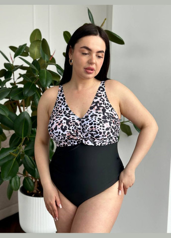 Чорний літній неймовріно зручний та стильний купальник суцільний Vakko