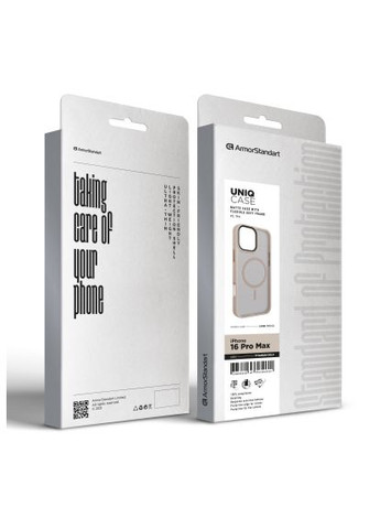 Чехол для мобильного телефона (ARM79513) ArmorStandart Uniq MagSafe Apple iPhone 16 Pro Max Titanium Gold (364629135)