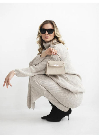 Жіноча бежева сумка 79002 85090 крос-боді на ремінці No Brand (366871888)