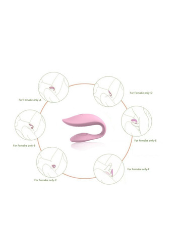 Вибратор клиторальный С тип для пар смарт вибратор управление с телефона блютус Smart Vibrator Sweet Play OEM (317748139)