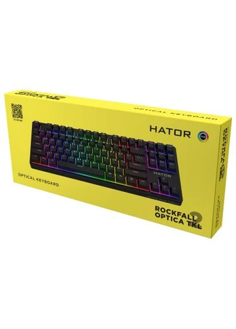 Клавіатура Rockfall 2 Optica TKL Black USB Black (HTK-730) Hator (396670926)