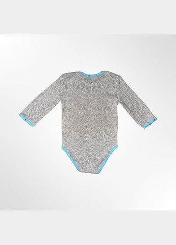 Детское боди для мальчика с длинным рукавом 62-92 см Серый (0433-1) Nicol (337347917)