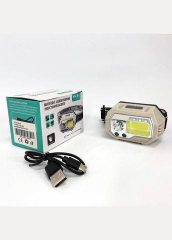 Потужний налобний ліхтар SH-S9 XPE+COB+3SMD(red) для туризму та риболовлі Bailong (329870811)