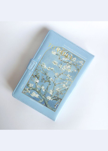 Блокнот формата А5 в клетку с принтом картины Ван Гог Цветущие ветки миндаля 128 листов China (322872491)