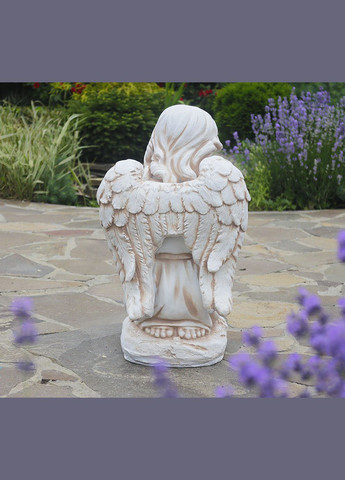 Садова фігура Ангел, що молиться на колінах 54x24x33 см (ССП12092 Крем) Гранд Презент (284419183)