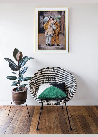 Набір для вишивки бісером "Перший поцілунок", 25х38 см No Brand (340483645)