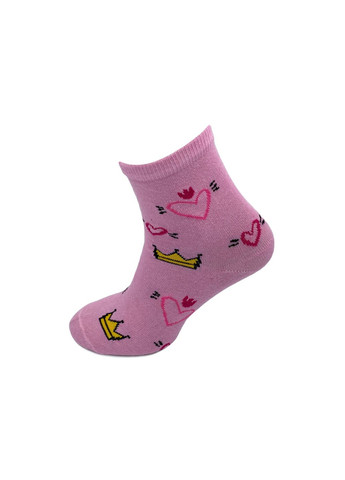 Комбіновані шкарпетки жіночі, високі. корони. комплект з 3х пар. колір: кольоровий мікс. Крокус малюнки (336948562)