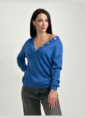 Синий женский пуловер пуловер Fashion Girl "Pearl"