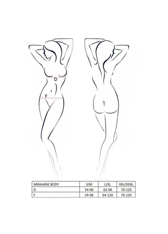 Ажурний боді AZALIA BODY black Passion чорний
