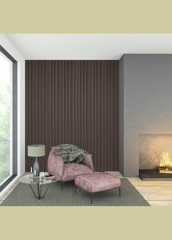 Декоративная стеновая рейка орех 3000*160*23мм D (3DPanda-1535) Sticker Wall (323155127)