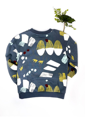 Кофта світшот 116 см сірий артикул Л723 H&M (316038619)