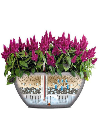 Кашпо Cubeto Stone 30 Quartz white (13837) Lechuza (323204816)