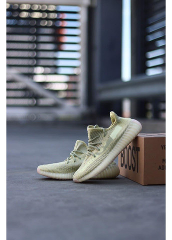 КРОССОВКИ ЖЕНСКИЕ ADIDAS YEEZY BOOST 350 V2 ANTILA REFLECTIVE АДИДАС ИЗИ БУСТ No Brand жёлтые демисезоны (367173294)