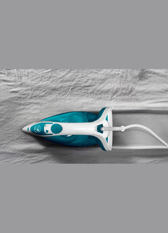 Праска Easygliss Plus, 2500Вт, 270мл, паровий удар -195гр, постійна пара - 45гр, керам. підошва, біло-блакитний Tefal (316391421)