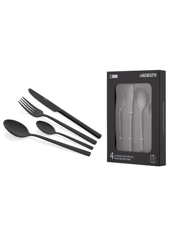 Набір столових приборів Black Mars Favola 4 пр. чорний AR0704FSB Ardesto (335080897)