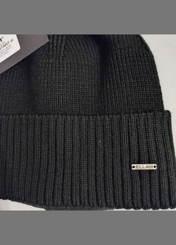 Мужская шапка на флисе черного цвета Konstant Ellan (312018951)