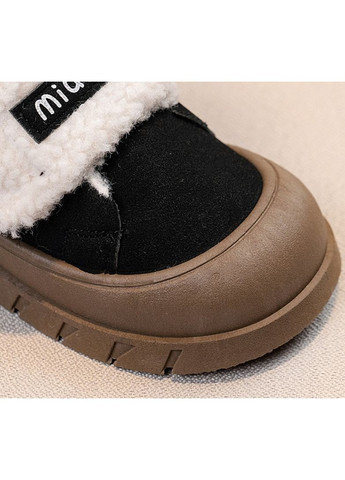 Цветные зимние кроссовки детские утепленные mianzhi, черный No Brand