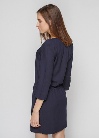 Темно-синее кэжуал платье Mango