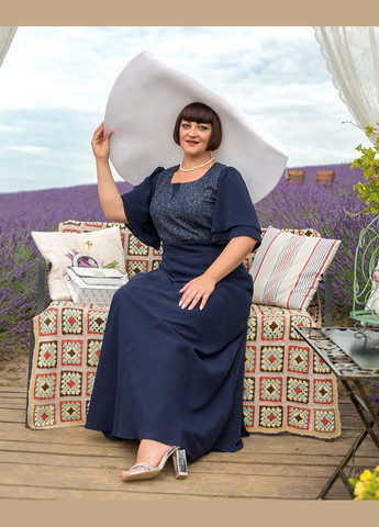 Темно-синя плаття 14430-1 Alenka Plus