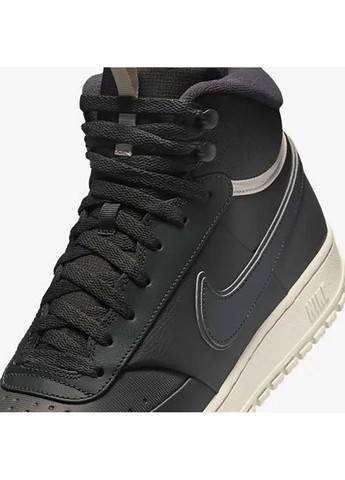 Чорні Осінні чоловічі кросівки court vision mid wntr чорний Nike