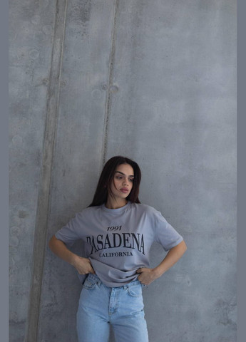 Сіра літня жіноча футболка туреччина No Brand 020