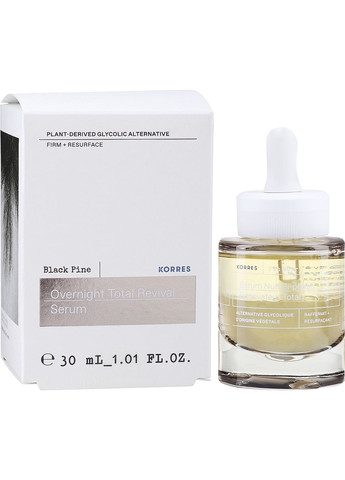 Сироватка для обличчя Black Pine Overnight Total Revival Serum 30ml (1180278-131575) Korres (368655742)