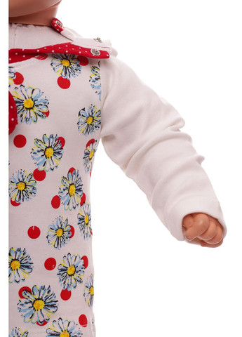 Червоний демісезонний туніка з лосинами для дівчинки трикотажний ромашки червоний 68 см (30726) BABYKROHA