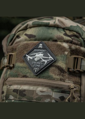 Нашивка Drones Zone PVC Black M-TAC (315047250)