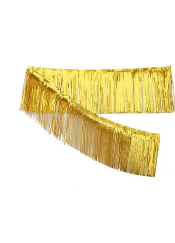 Гирлянда из дождика новогодняя 200 см на 30 см золотистый Jannet Дощик (316680234)