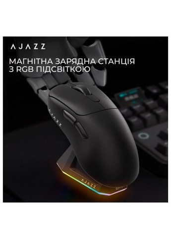 Мышка AJ179PRO Wireless/Bluetooth/USB Charging Dock Black (AJ179-PRO-B) Ajazz AJ179PRO Wireless/Bluetooth/USB Charging Dock Blac (366699302)