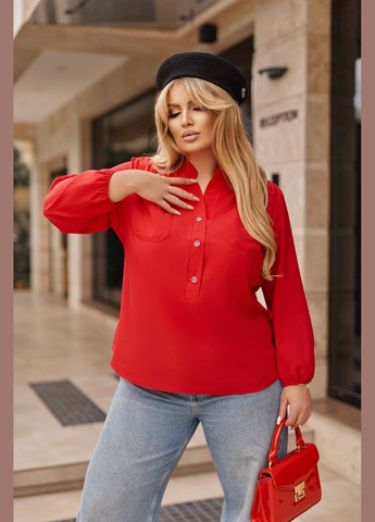 Червона жіноча блузка Fashion Girl