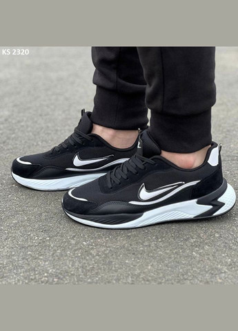 Чорні Осінні кросівки Nike Air Black White