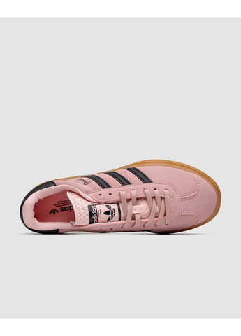 КРОСІВКИ ЖІНОЧІ ADIDAS GAZELLE BOLD PLATFORM PINK / BLACK АДІДАС ГАЗЕЛЬ No Brand рожеві демісезони (367171847)