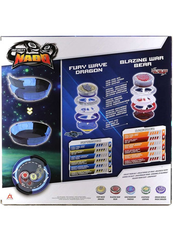 Бейблейд VI Battle Set Fury Wave Dragon vs Blazing War Bear (EU654181) Infinity Nado (322906824)
