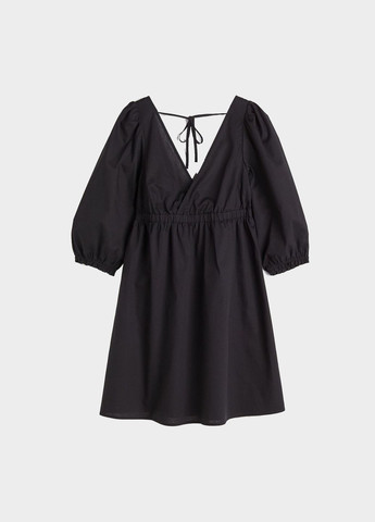 Чорна кежуал сукня H&M однотонна