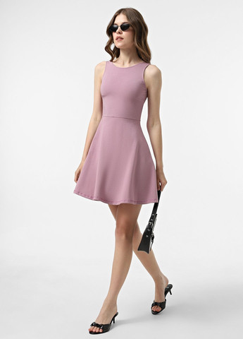 Рожева повсякденний сукня кльош Daria Karpiuk однотонна