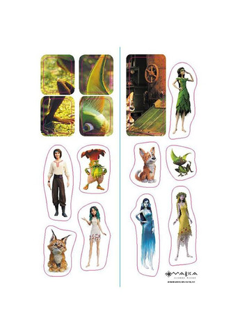 Розвиваючий зошит з наклейками "Мавка Чарівні загадки та лабіринти" 1423011 з плакатом No Brand (330137580)